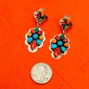 Native American Multi-Sone Earrings